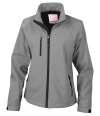 R128F Women's Layer Base Softshell Jacket Silver Grey colour image